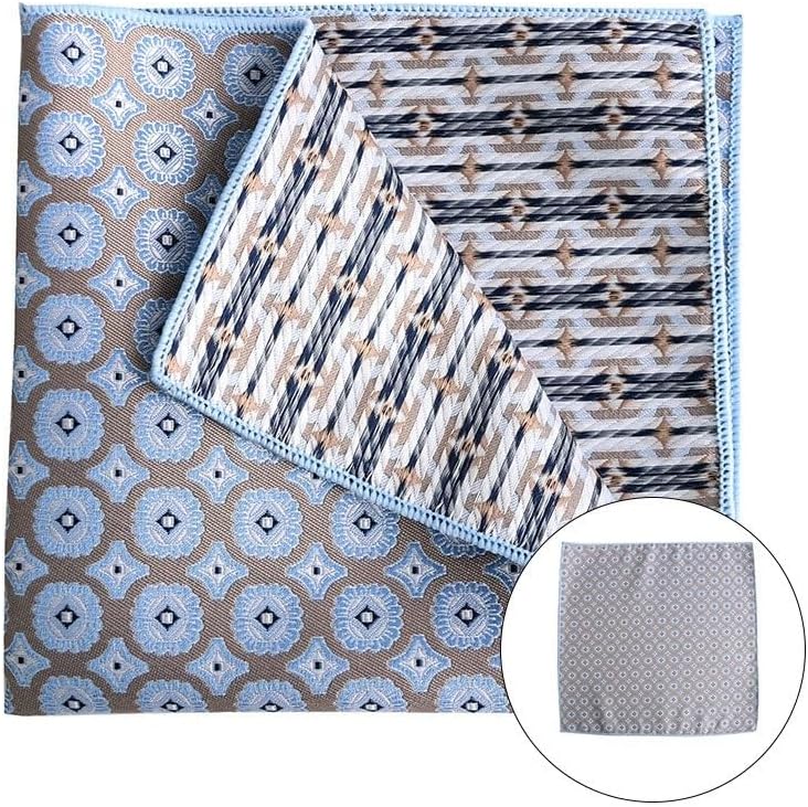 Men's Retro Business Suit Pocket Square Polyester Handkerchief Square Wedding Business Suit Accessories