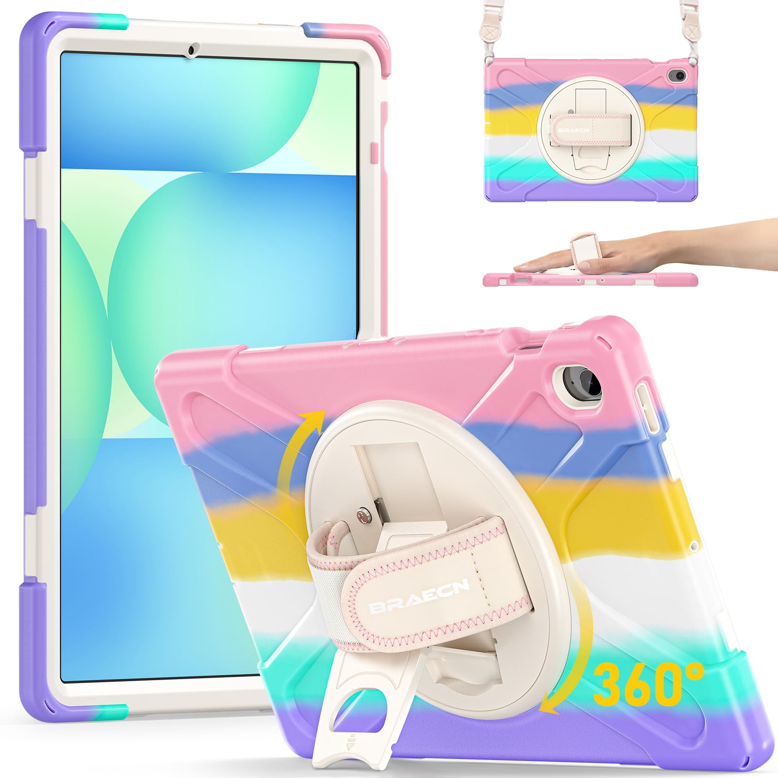 BRAECN Case for Galaxy Tab S10 FE+ Plus: Samsung Galaxy tab s10 fe+ 13.1"