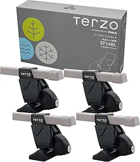 Terzo テルッツォ (by PIAA) ルーフキャリア ベースキャリア フット 4個入 ルーフオンタイプ ブラック 完全ロック仕様 ロック付 EF14BL