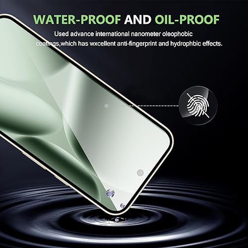 Miniatura 4 de Suttkue Protector de pantalla para Samsung Galaxy A14 5G con protector de lente de cámara dureza 9H antiarañazos de vidrio templado compatible con