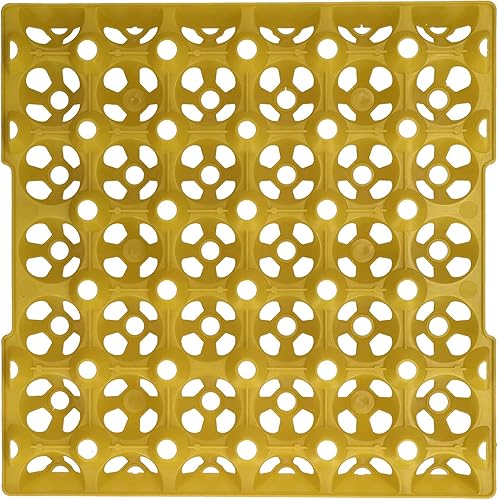 Miniatura 7 de Yosoo 5 bandejas planas para huevos, cajas de huevos de gallina de plástico, apilables, reutilizables, bandejas para almacenamiento y transporte,