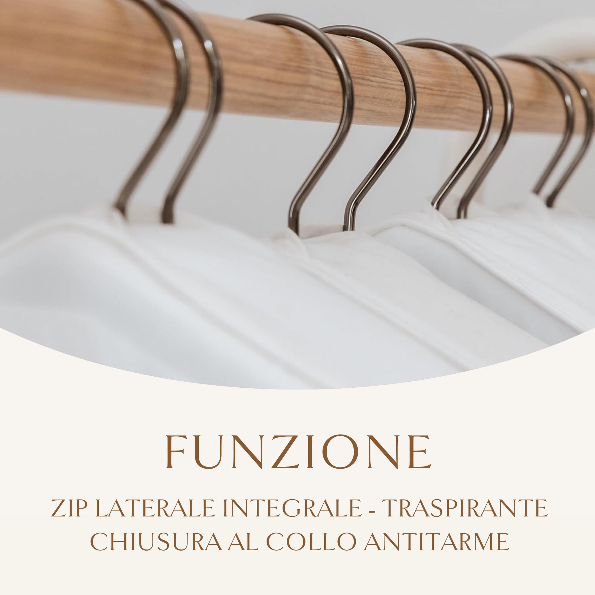 Hayden Hill Custodia per Abiti di Lusso in Cotone Bio, Abiti Lunghi, 147 cm