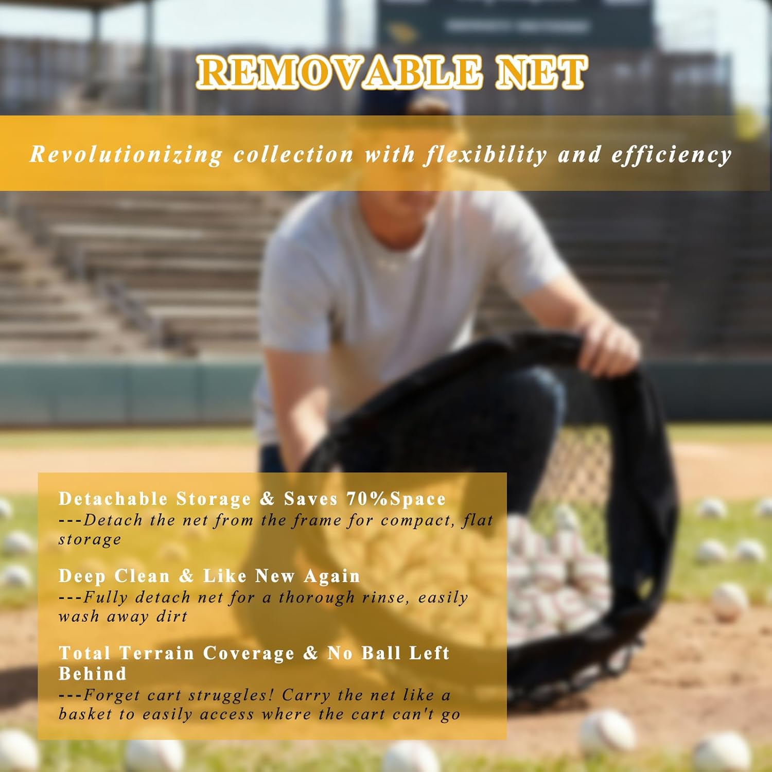 Sport Baseball Cart with Wheels, Heavy-Duty Wheeled Ball Cart Holds 300+ Baseballs or 150 Softballs, Volleyball Equipment Cart, Big Wheels Portable Transport & Storage, for Field & Training