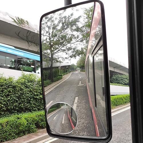 Miniatura 6 de Espejo retrovisor convexo convexo grande de vidrio HD de 3.75 pulgadas, adhesivo fuerte para automóvil, camioneta, SUV y camiones (3-3/4 pulgadas,