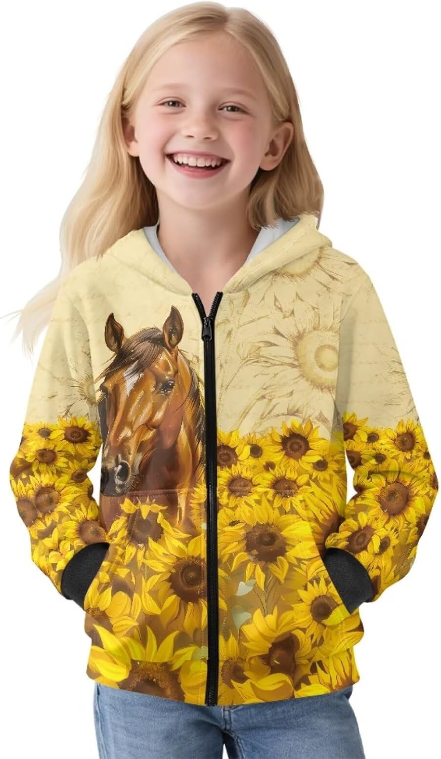 Bulopur Girls Zip Up Hoodie Long Sleeve Sweatshirts Thick Warm Stylish Sweaters Fluffy Kids Fall Winter Outfits