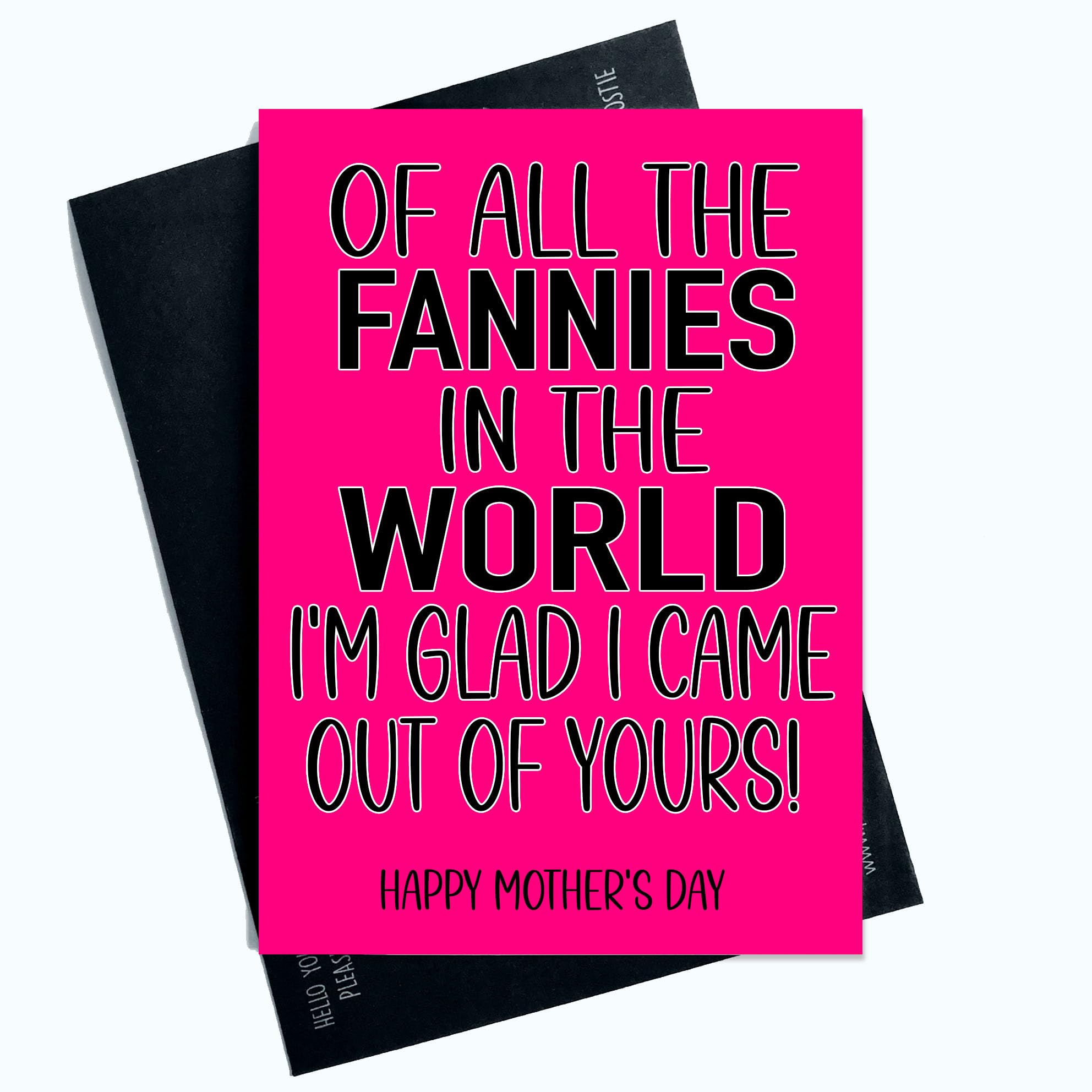 Peachy Antics Funny Mother's Day Card Joke Of All The Fannies In The World Novelty Card Mother's Day Card For Mum Happy Mother's Day SP164
