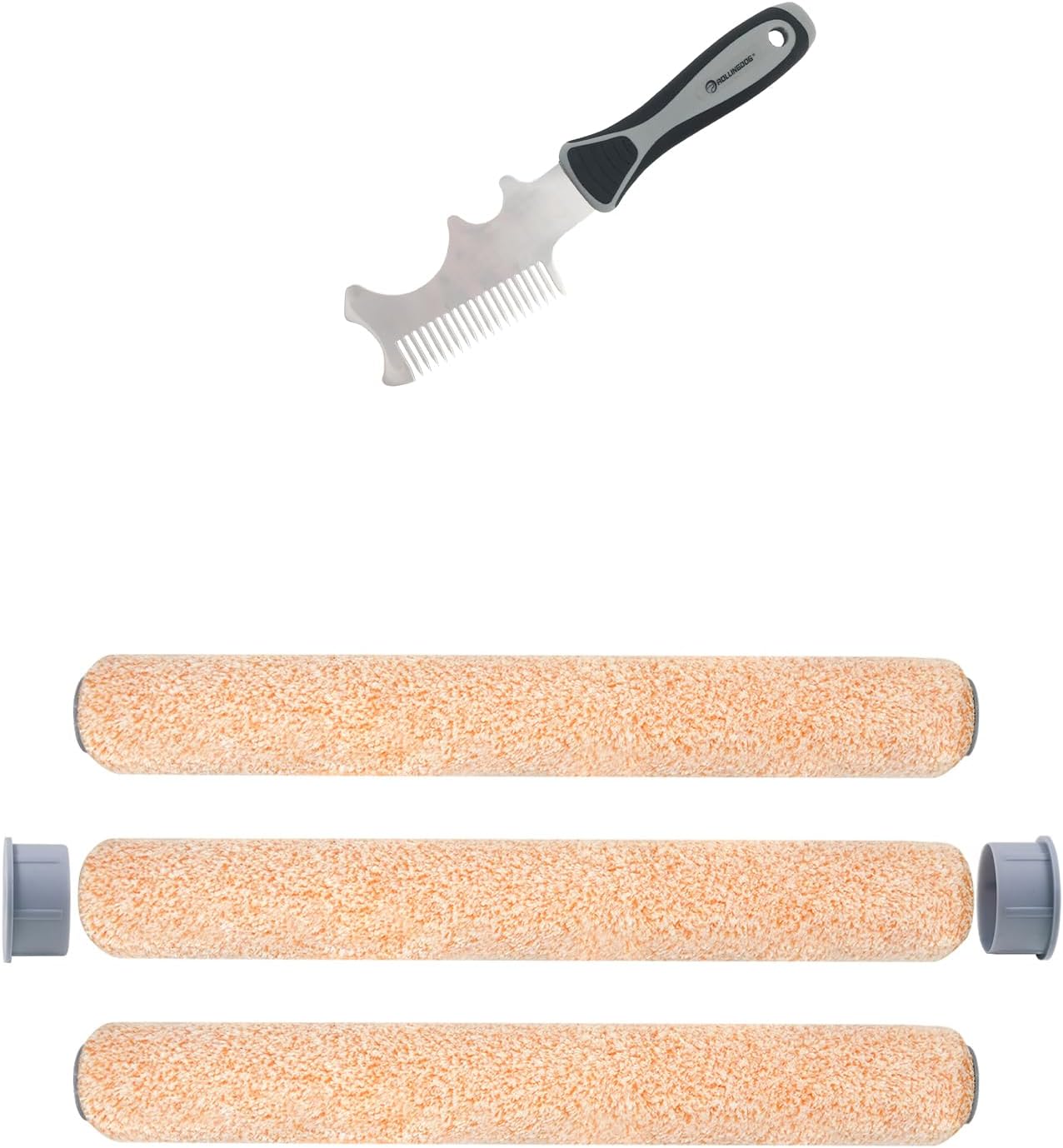 ROLLINGDOG Exclusive 18 Inch Paint Roller Covers with Cleaner, Can Be Used for a Long Time