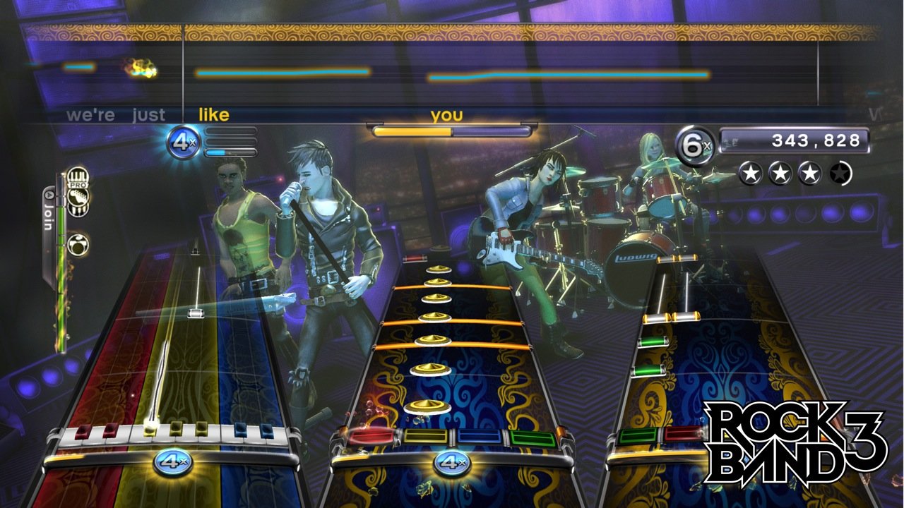 Rock Band 3 with Wired X-Plorer Guitar Bundle (Renewed)