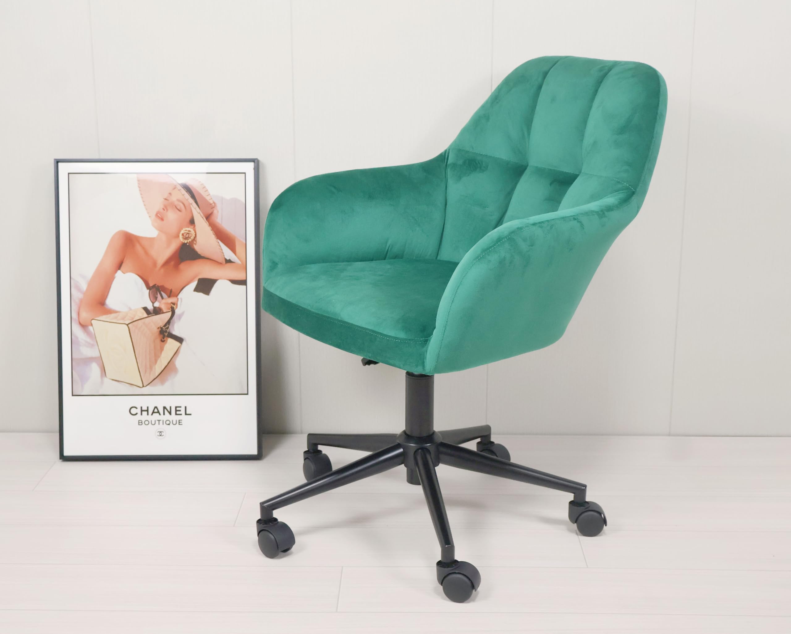 Amazon.co.jp: オフィスチェア キャスター付き 360回転 座面昇降式  