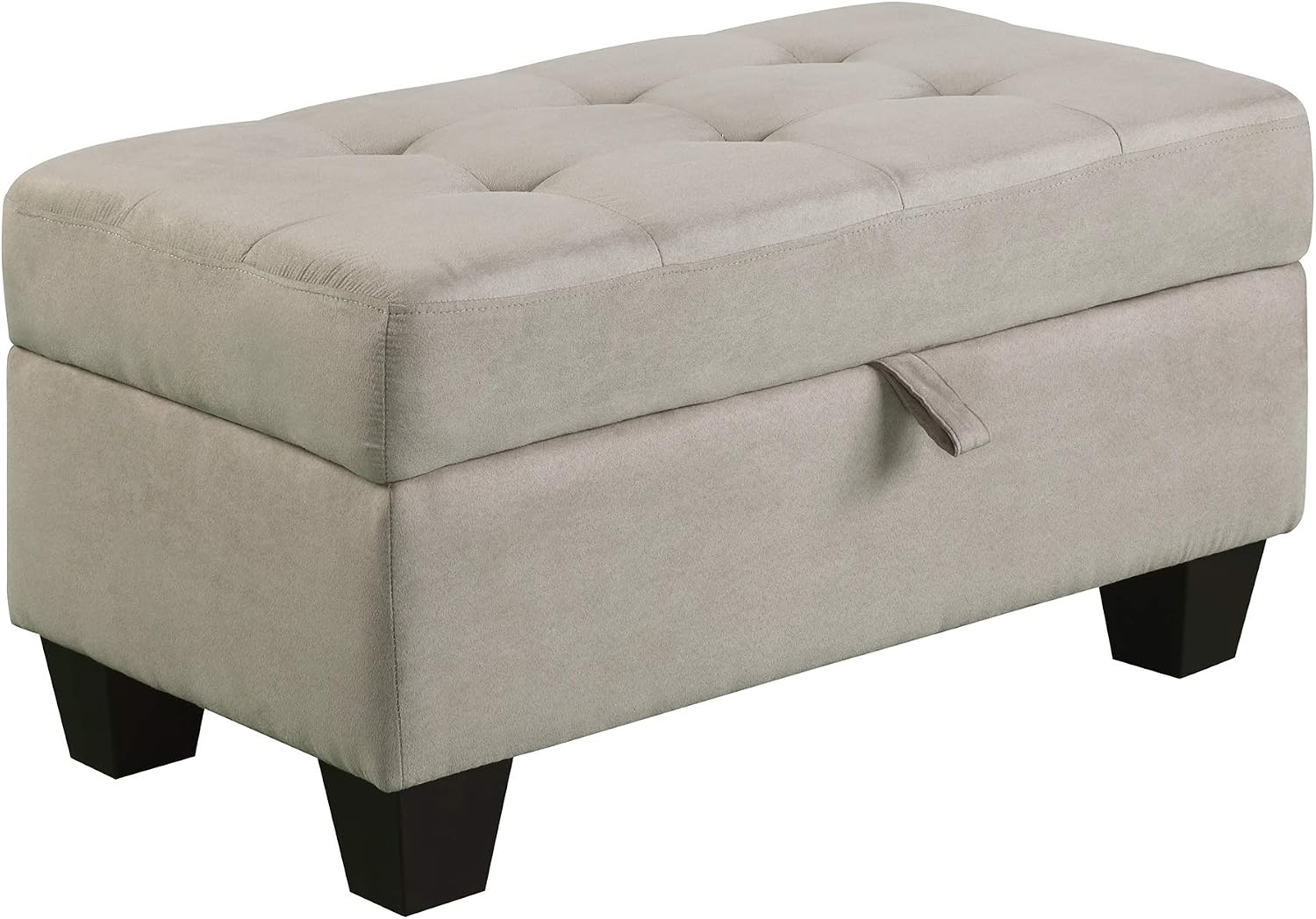 Merax Sectional Sofa with Chaise and Ottoman 3-Piece Sofa for Living Room Furniture(Gray)