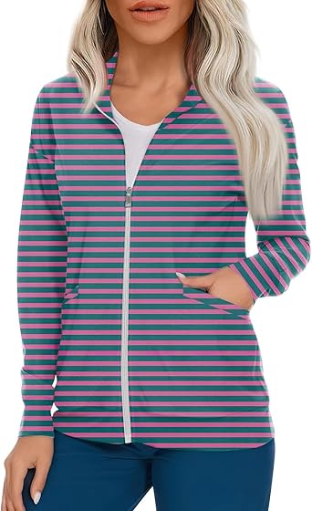 Scrub Jackets for Woman Zip Up Long Sleeve Tops Print Plus Size Womens Scrubs for Women Nursing Shirts with Pockets