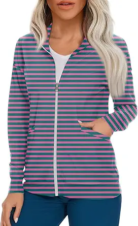 Scrub Jackets for Woman Zip Up Long Sleeve Tops Print Plus Size Womens Scrubs for Women Nursing Shirts with Pockets