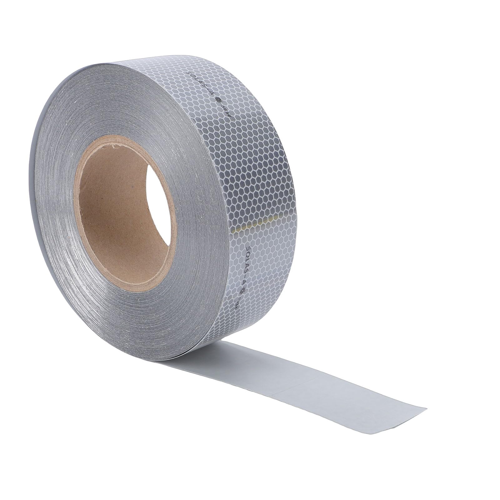 BORDSTRACT Bande réfléchissante marine hexagonale certifiée PET SOLAS autocollant d'avertissement en perles de verre pour bateau, radeau de sauvetage, moto, remorque