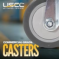 Vista 3 de US Cargo Control Carro de muebles resistente con tapas de goma de 18 x 32 pulgadas, capacidad de 1,000 libras, carrito de 4 ruedas resistente