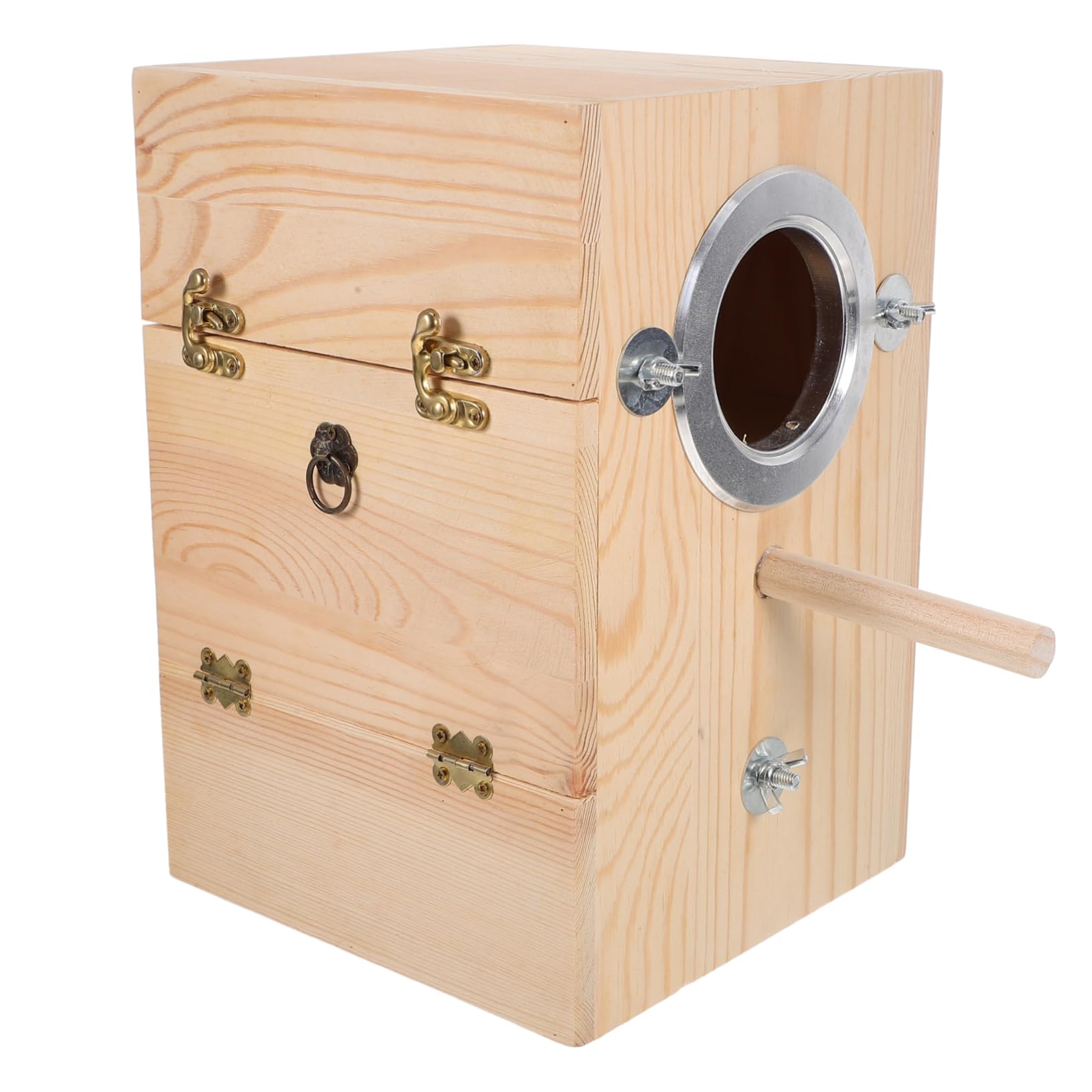 Cassa per Nidificazione Legno per Parakeet Casa Legno per Uccelli Nido per Uccelli Accessori per Allevamento