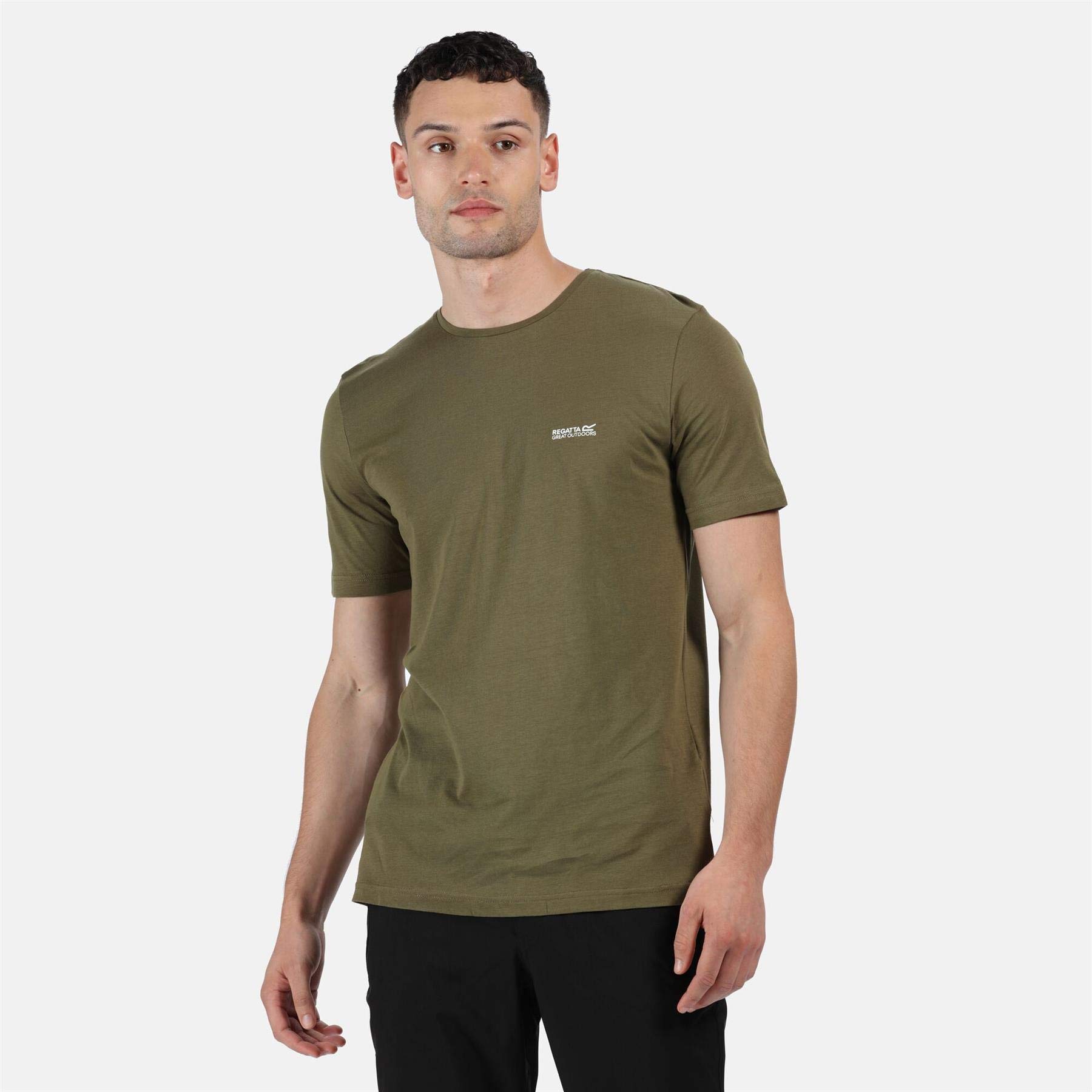 Regatta Tait Mens T-Shirt Camo Green