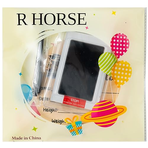 Miniatura 45 de R HORSE Letrero de anuncio de nacimiento de bebé con rotulador, letrero de nombre de bebé floral rosa con almohadilla de tinta para manos y huellas