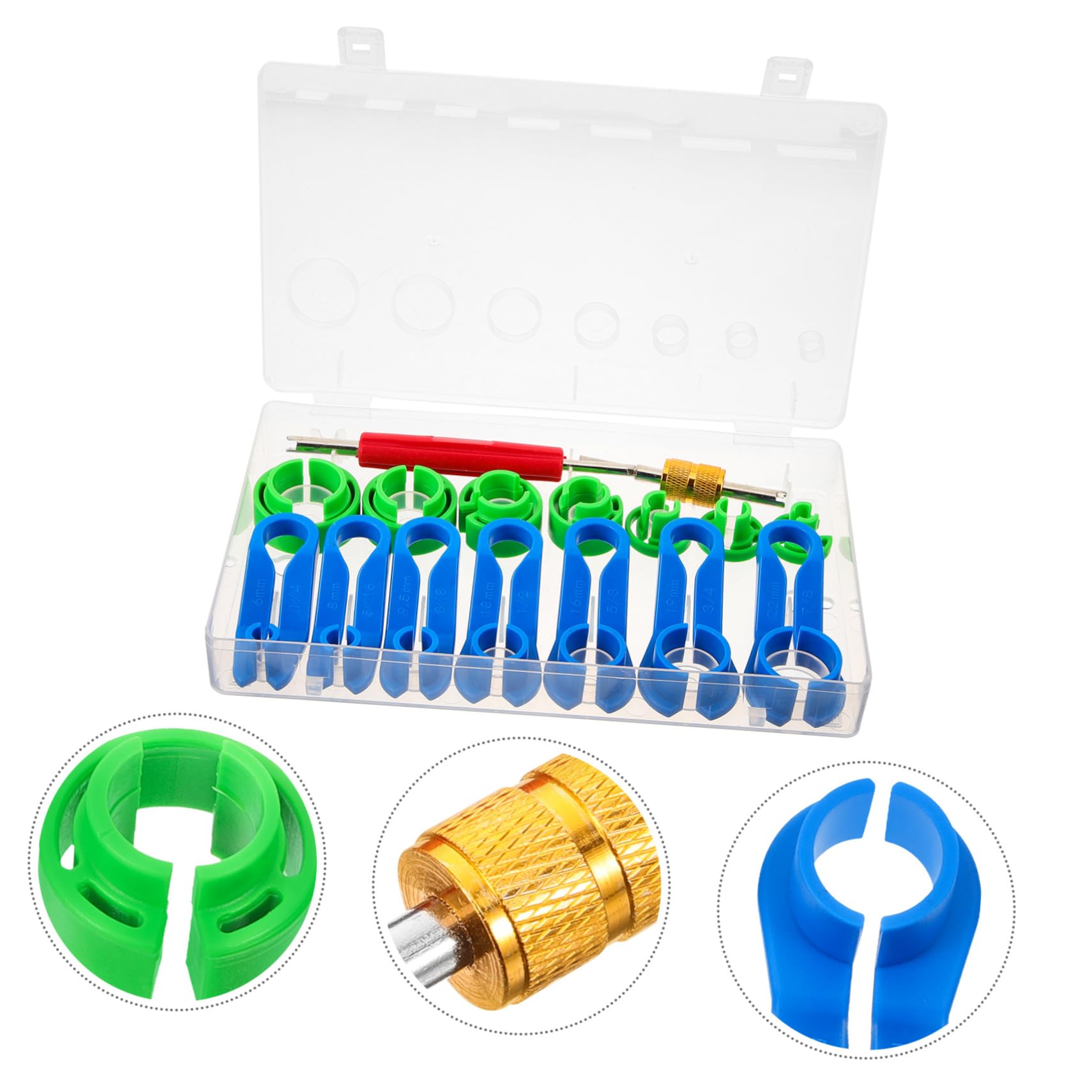Healifty Outil deconnexion Conduite Carburant et kit Outils climatisation Voiture: Plastique Anti-Rayures pour extracteur raccord Rapide et Pince durite Essence