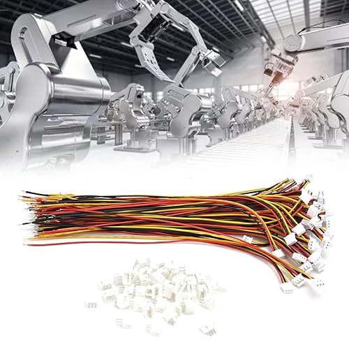 Miniatura 3 de 50pcs ZH 0.059 in Conectores, 5.9 in Largo 3PIN Enchufe Hembra 28AWG Pigtails Cable para Conexión Eléctrica LED