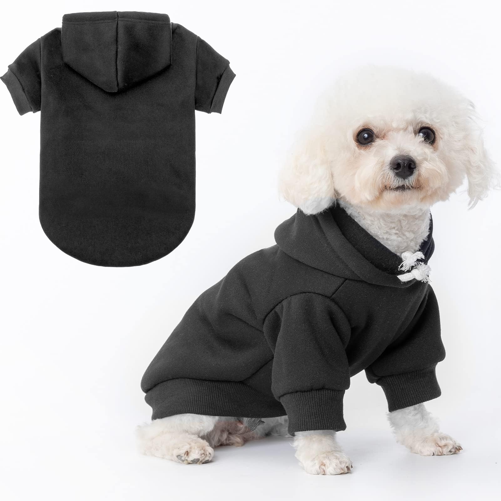 Sweat à capuche pour chien BINGPET en polaire de S à XL