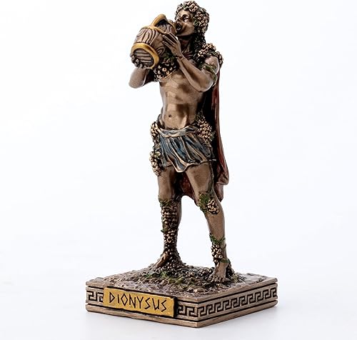 Miniatura 2 de Veronese Design 3 38 Dionisio griego Dios del Vino Figura miniatura de resina pintada a mano Acabado de bronce