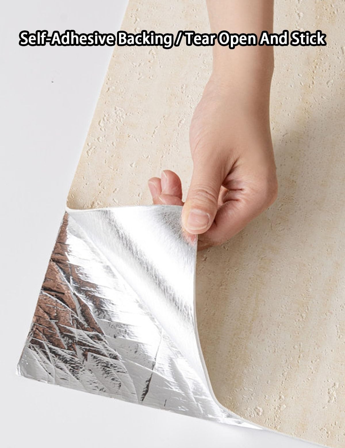 Carta da parati autoadesiva 3D, effetto pietra, stile moderno, rustico, impermeabile, 2 mm, per pareti di sfondo TV e divani