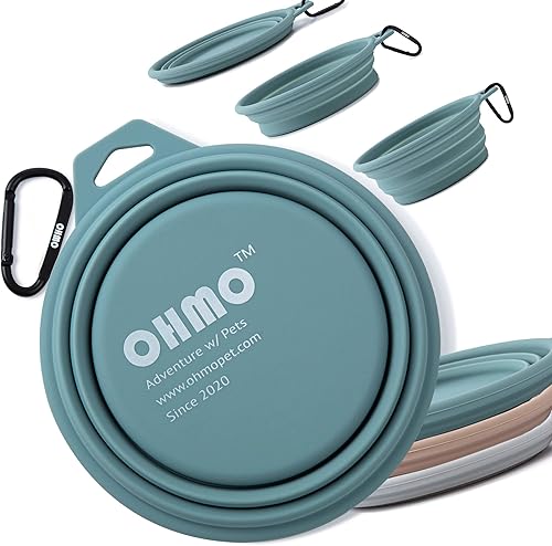 Cuenco de agua plegable para perros de 27 oz27.1 fl oz, tazón grande de viaje para perros, tazón portátil de silicona para alimentos y agua, cuenco