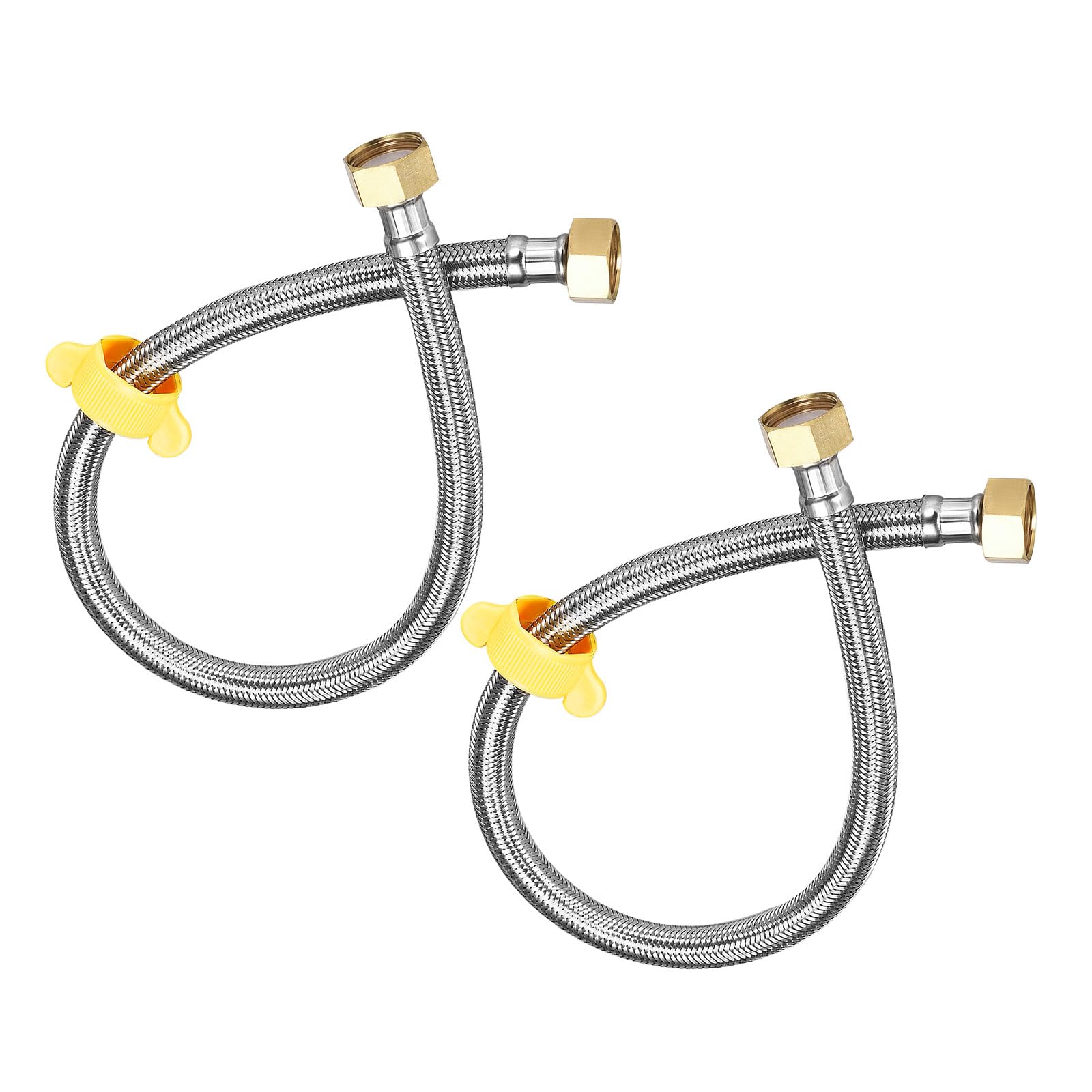 METALLIXITY Faucet Supply Hose Connector (500mm/20) 2Pcs