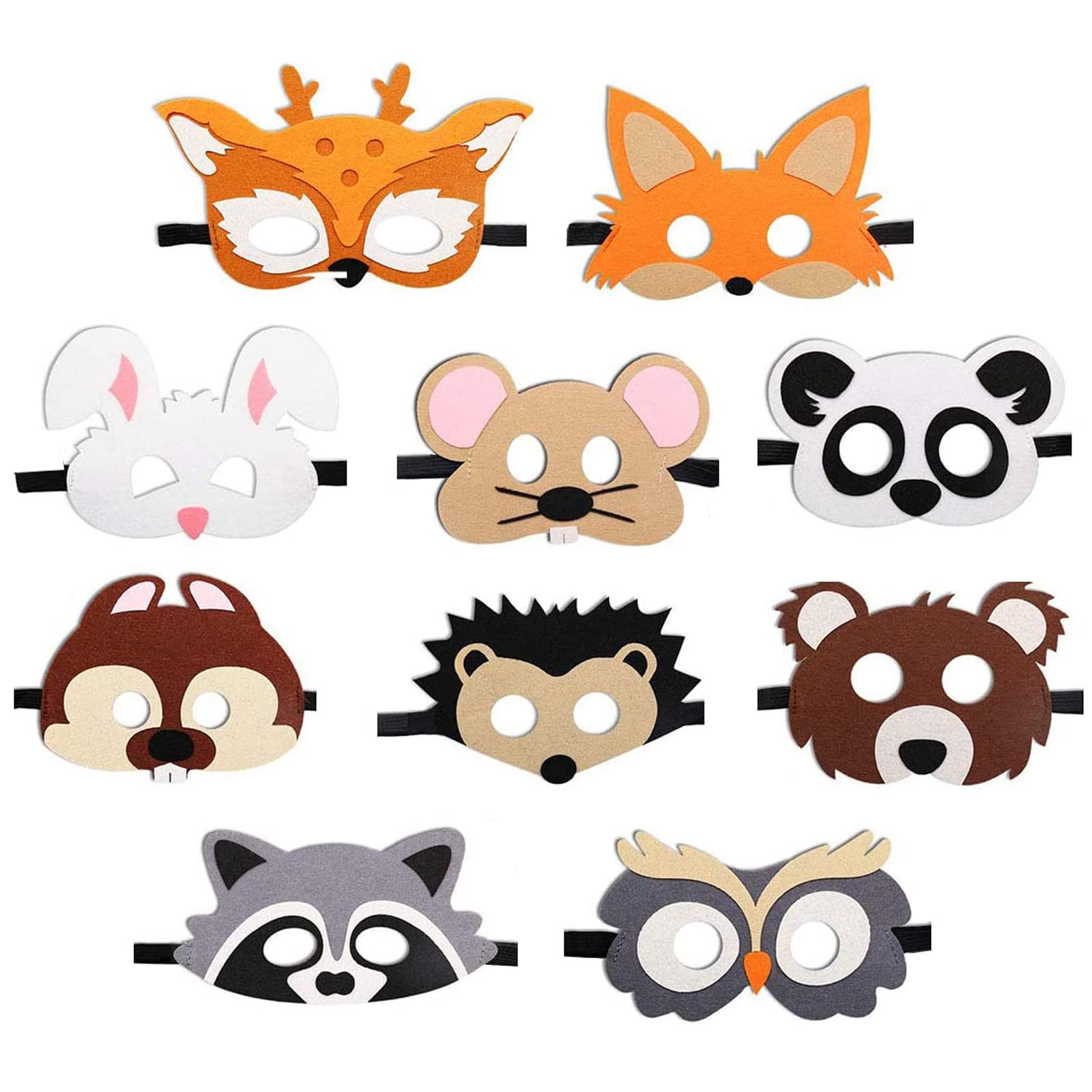 NIWWIN Máscaras de superhéroe Favores de fiesta para cumpleaños de niños,decoración de animales del bosque, para niños, carnavales, Halloween, disfraces, fiestas (Super hero)