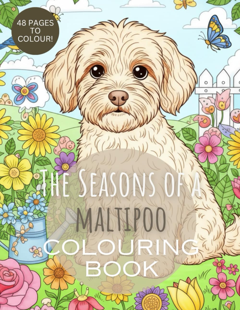 The Seasons of an Maltipoo: A Delightful Adult Colouring Journey