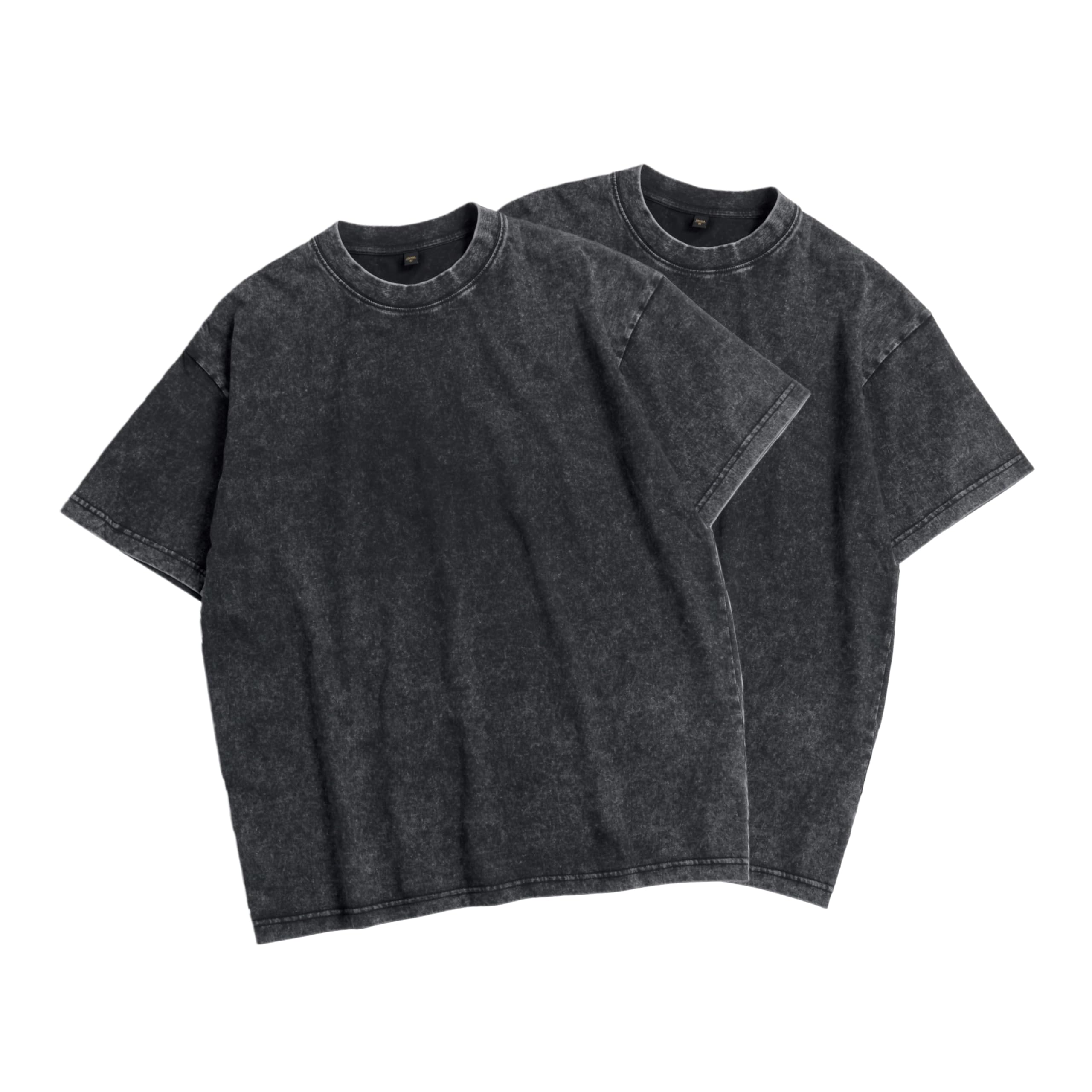 Mens Oversized 2-Pack Vintage Acid Wash Tee
