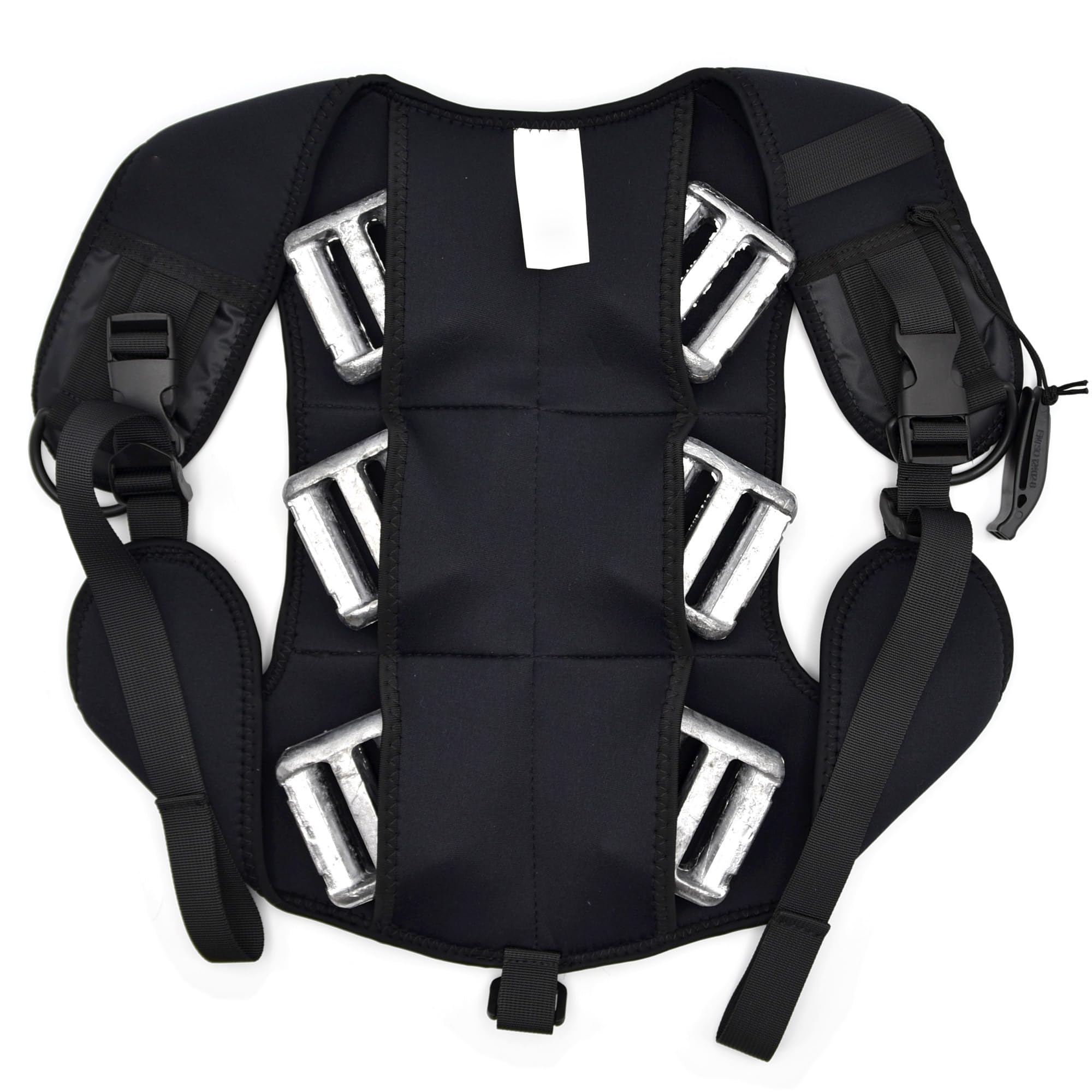 Schienalino in Neoprene con Zavorre Namaka | Per Apnea, Pesca Sub, Snorkeling | Supporto Zavorra o Galleggiante – Gilet Regolabile Multifunzione