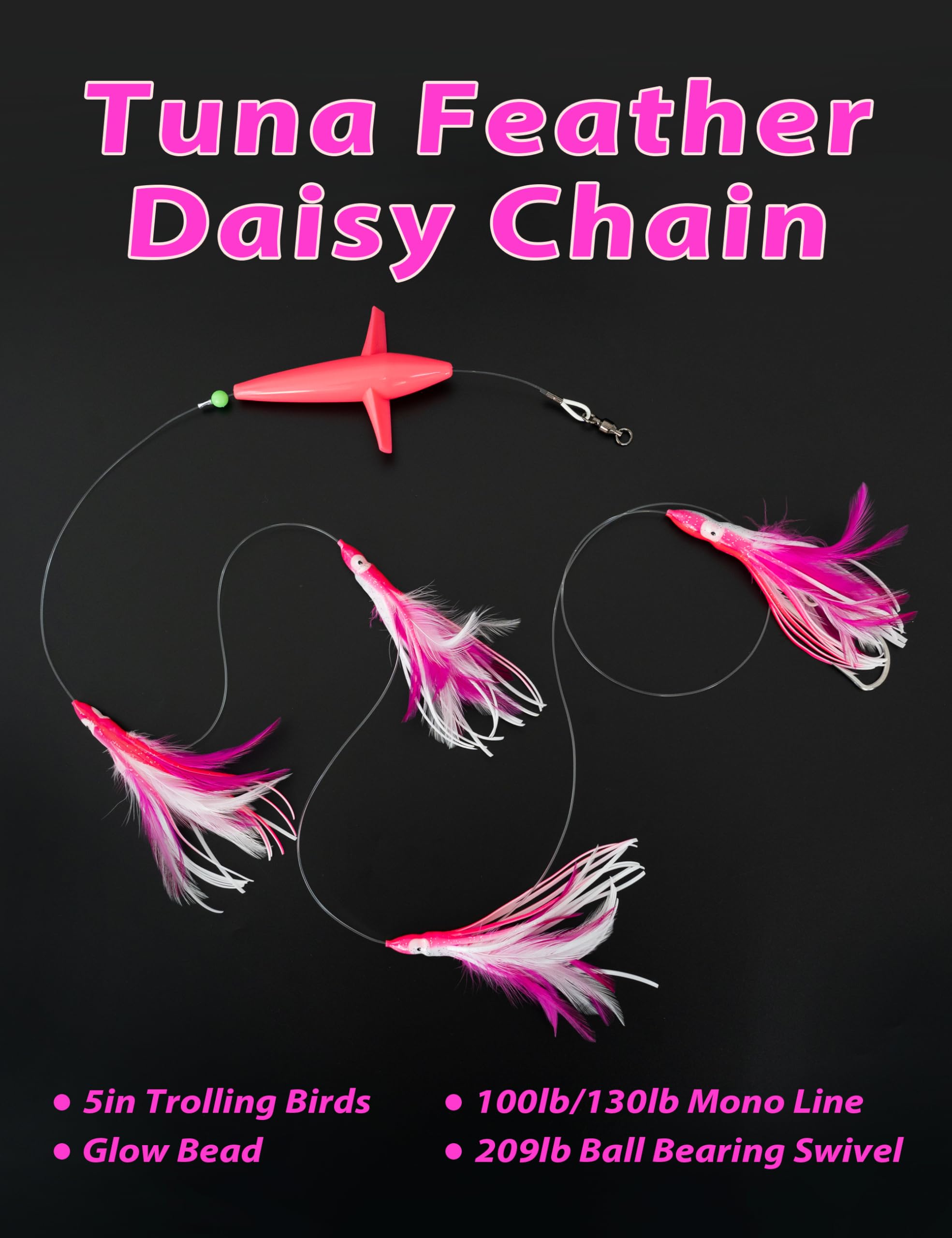 Sea Striker BT-Pack3 Bucktail TeaserPink 3-Pack