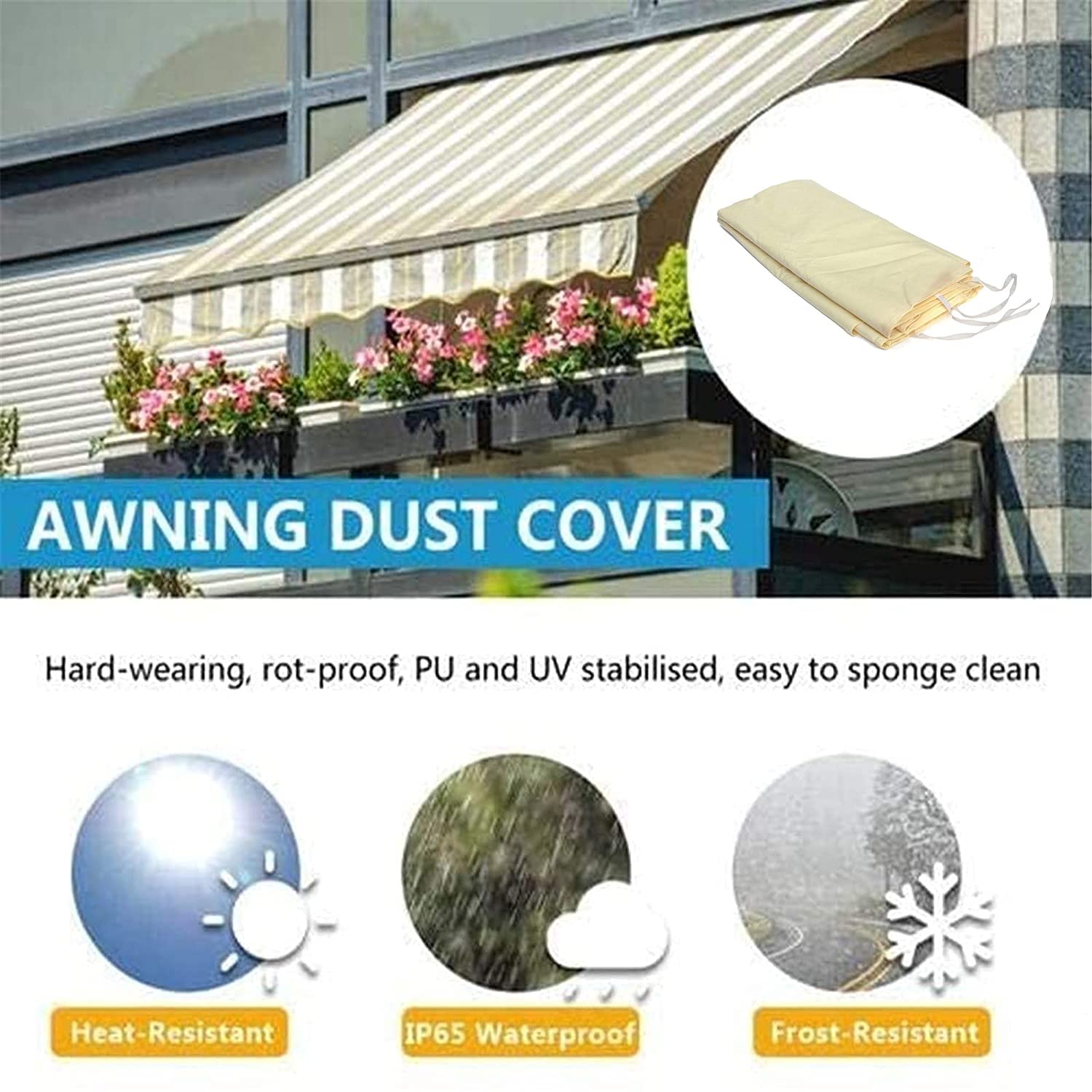 Markisenabdeckung 420D Oxford - Schutzhülle Für Terrassenmarkise (3M Und Andere Größen)