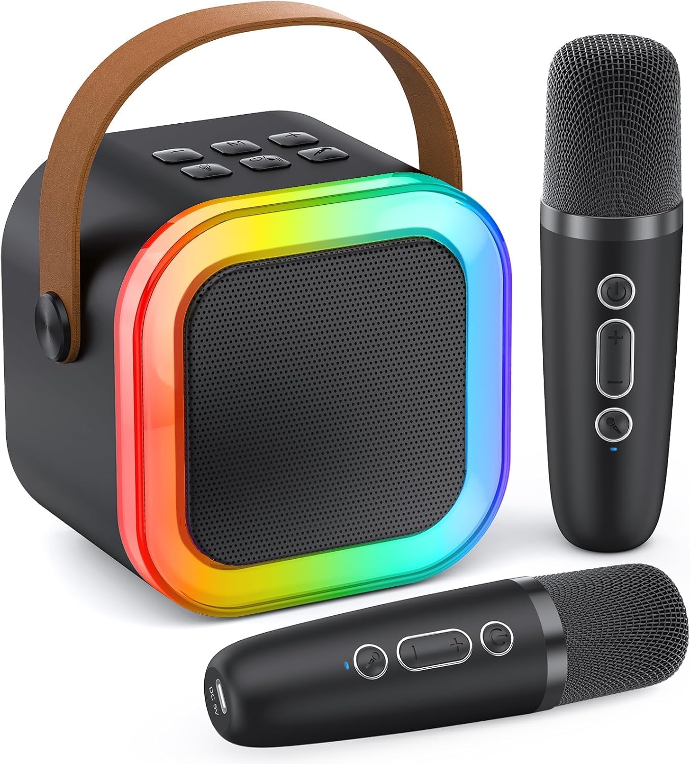 Amazon | MonoKi カラオケセット Bluetooth5.3 スピーカー ワイヤレス