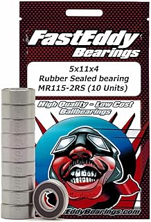 FastEddy Bearings for The Traxxas 5116 Rubber Sealed Replacement Bearing 5x11x4 (10 Units)