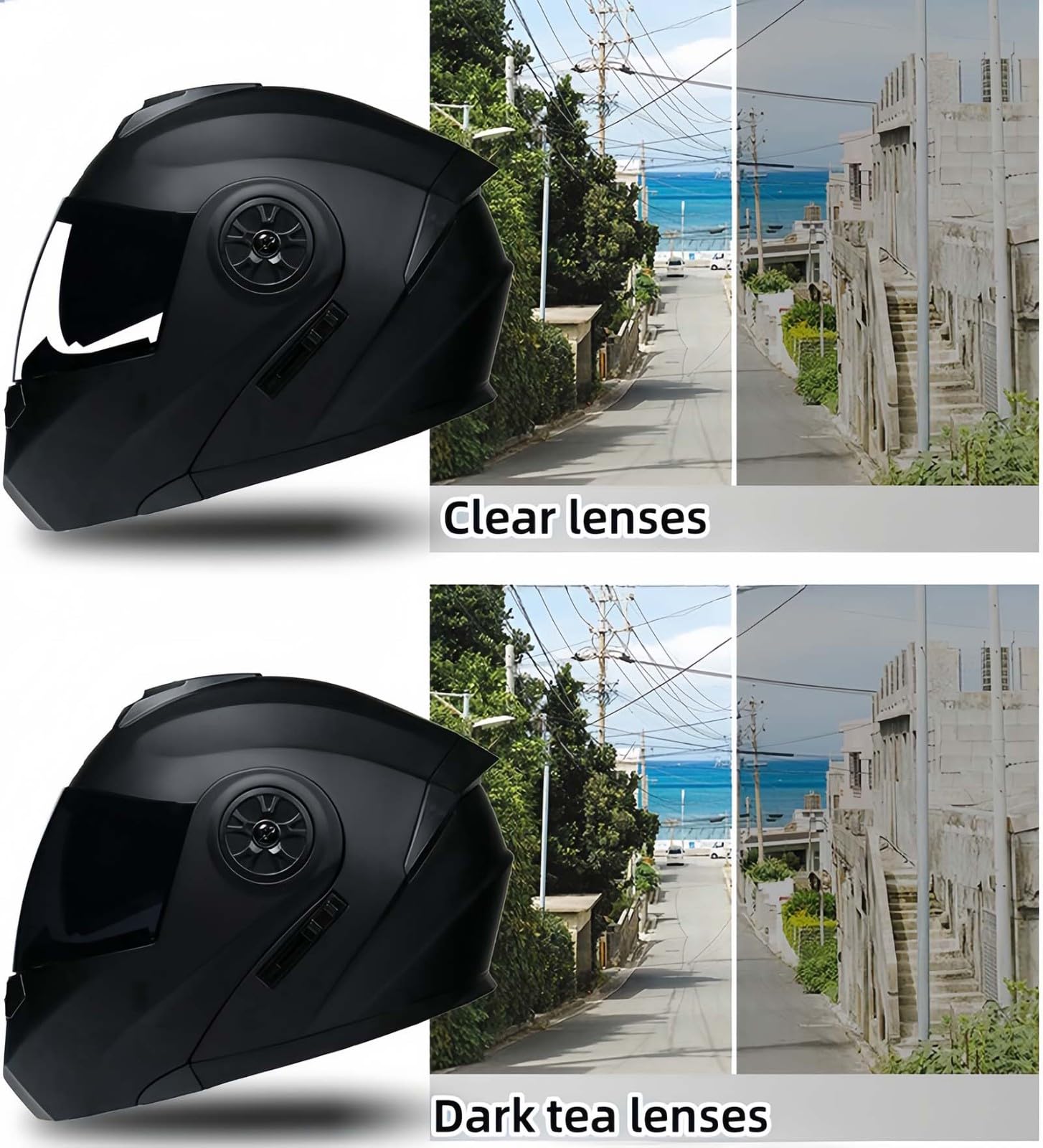 Kaski motocyklowe damskie i męskie kaski motocyklowe przeciwmgielne podwójne wizjery modułowe kaski motocyklowe z klapką na całą twarz, kask motocyklowy, modułowy kask z certyfikatem ECE