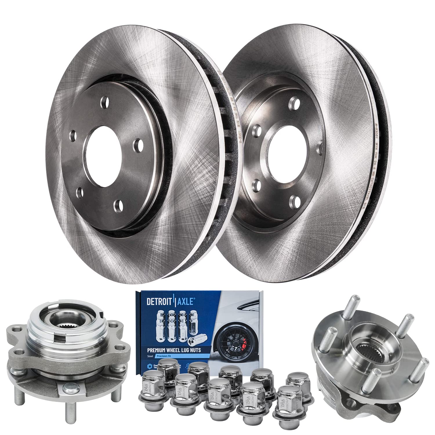 Detroit Axle - Front Brake Kit for 2007-2018 Nissan Altima