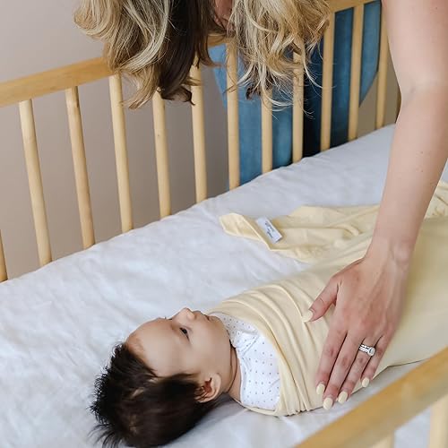 Miniatura 7 de Snuggle me Swaddle  Manta de algodón orgánico, elástico suave, 47 x 47 pulgadas