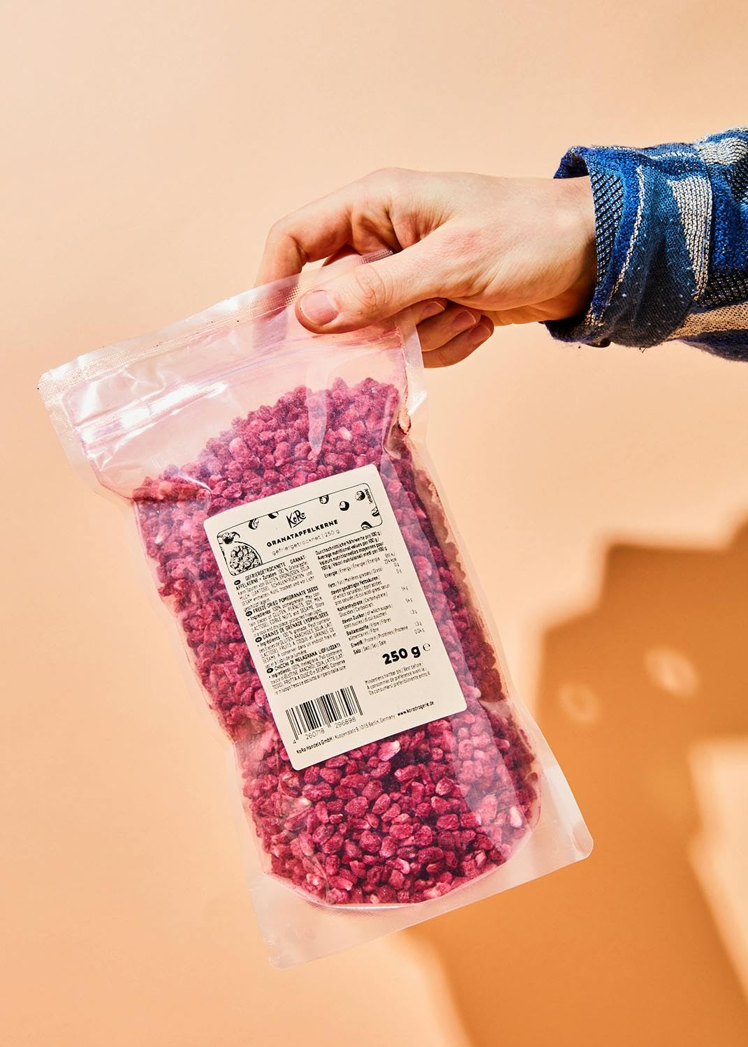 KoRo - Chicchi di melograno liofilizzati 250 g - Naturali e non trattati - Dolci e croccanti - Senza zuccheri aggiunti*