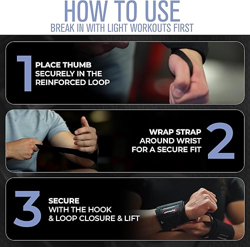 Miniatura 6 de Rip Toned Muñequeras de 18 pulgadas para levantamiento de pesas, levanta mejor, protege el dolor de muñeca, ajustable, duradero, lavable a máquina,