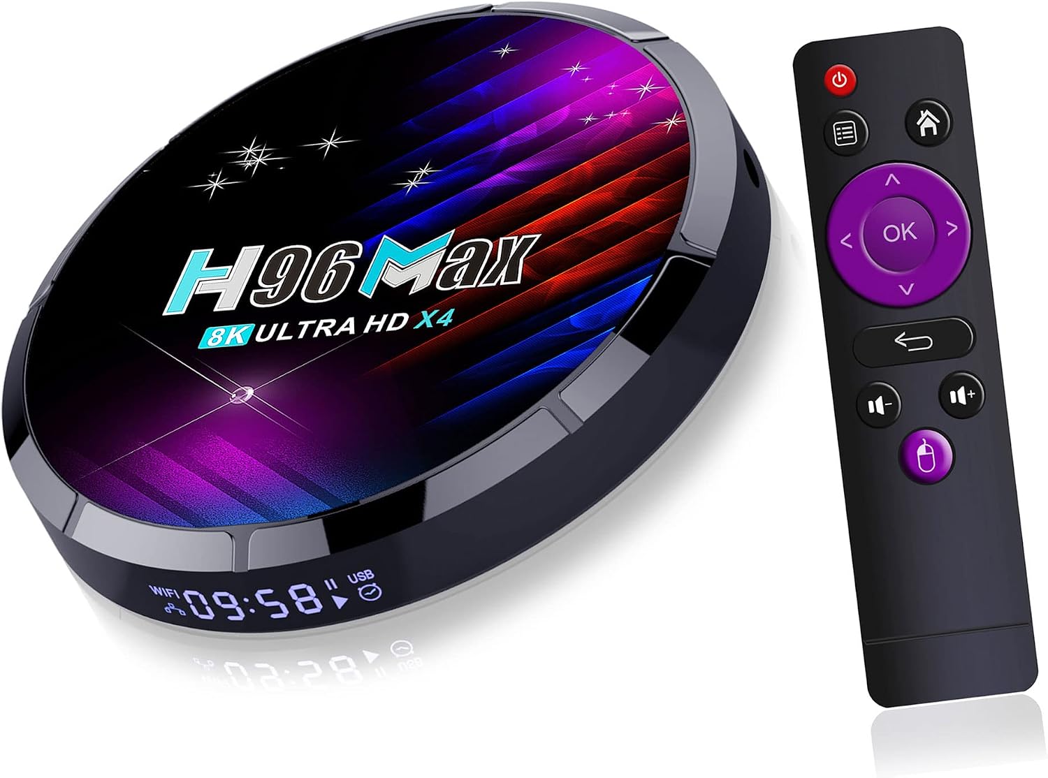 SUSAY H96 Max X4 Android TV Box and Remote Control