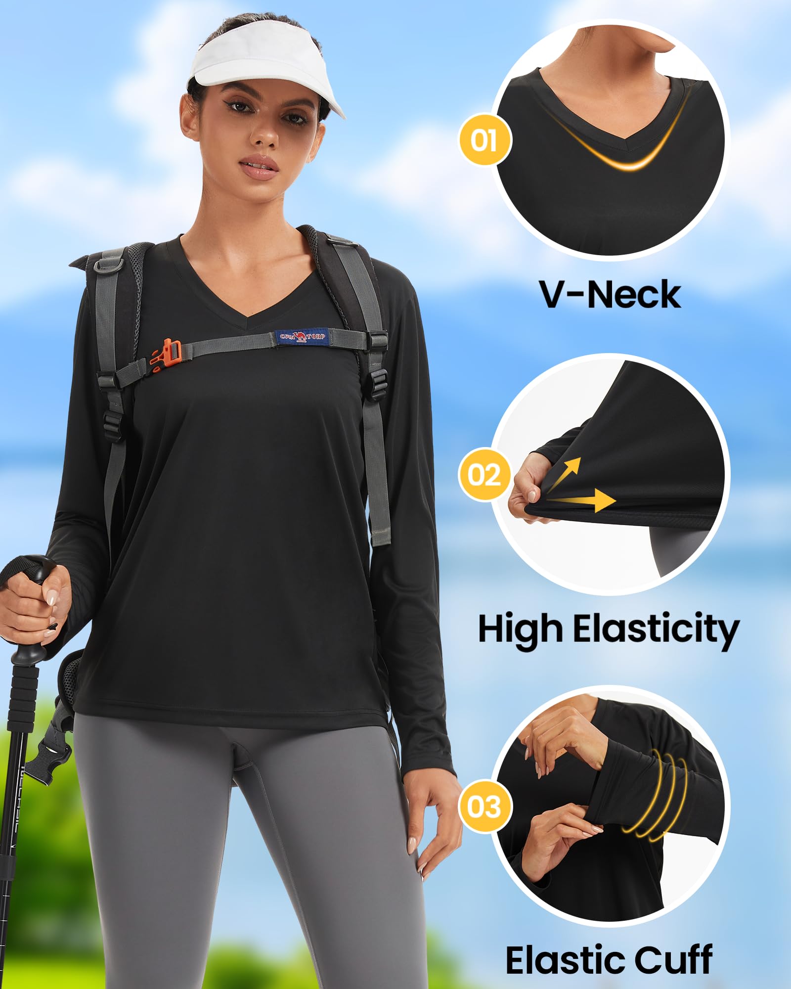 Camisetas de manga larga para mujer, con protección solar, atléticas, para correr, yoga, Paquete de 4 blanco, gris oscuro, gris claro, azul claro, X-Small