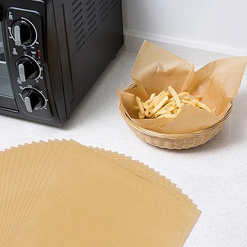 Miniatura 18 de 100 hojas de papel Deli de 12 x 12 pulgadas, hojas de papel encerado sin blanquear para alimentos, papel de envoltura resistente a la grasa