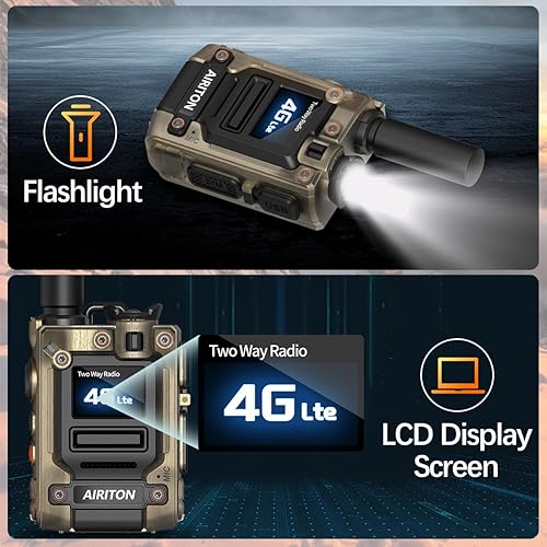 Miniatura 8 de Walkie Talkies Airiton Radios de alcance ilimitado en todo el país, 4G, larga distancia, 5000 millas, radio bidireccional POC de mano AI-G7 Push to