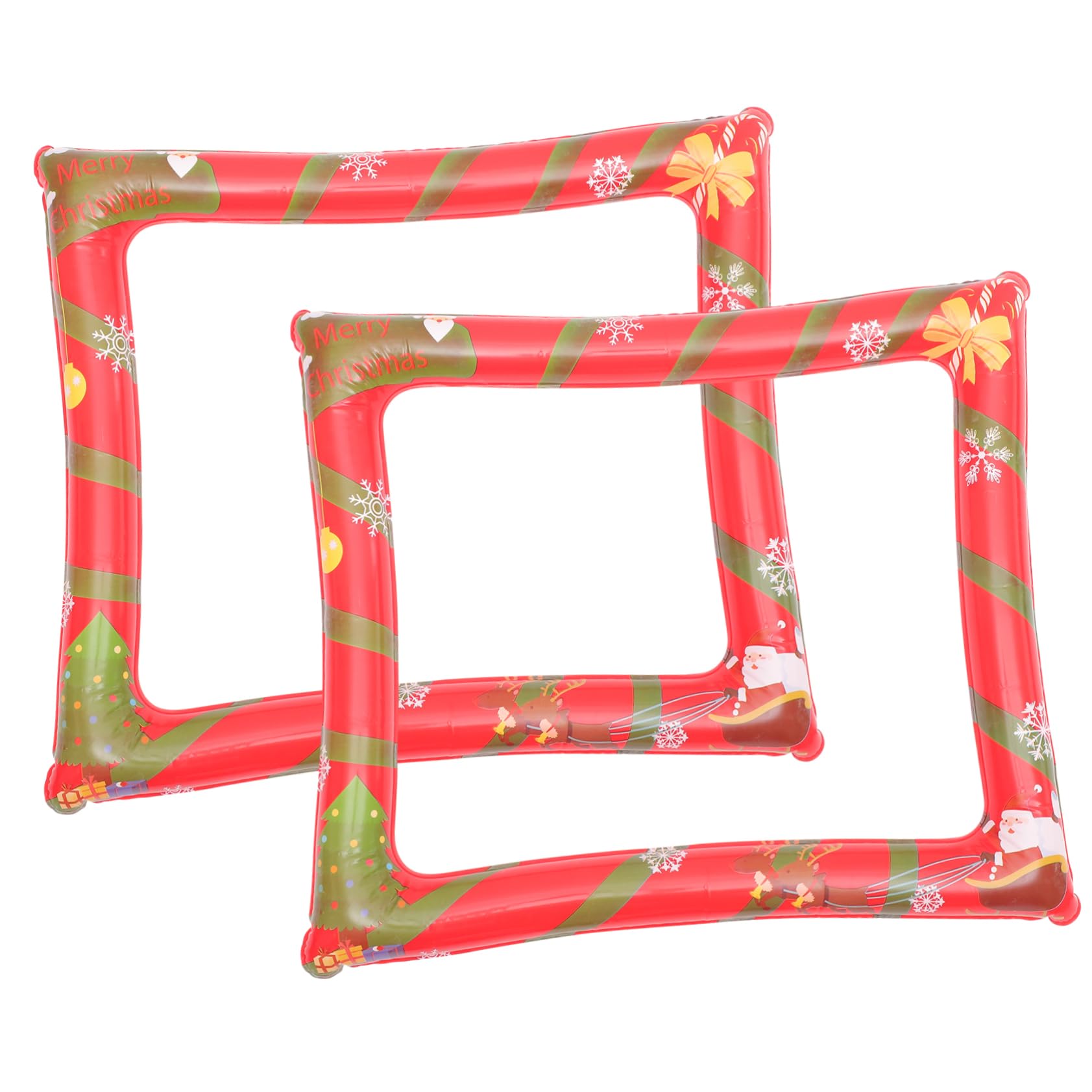 COLLBATH 2 Stück Aufblasbarer Bilderrahmen Für Weihnachts-Party Fotoautomaten-Requisiten Partyzubehör
