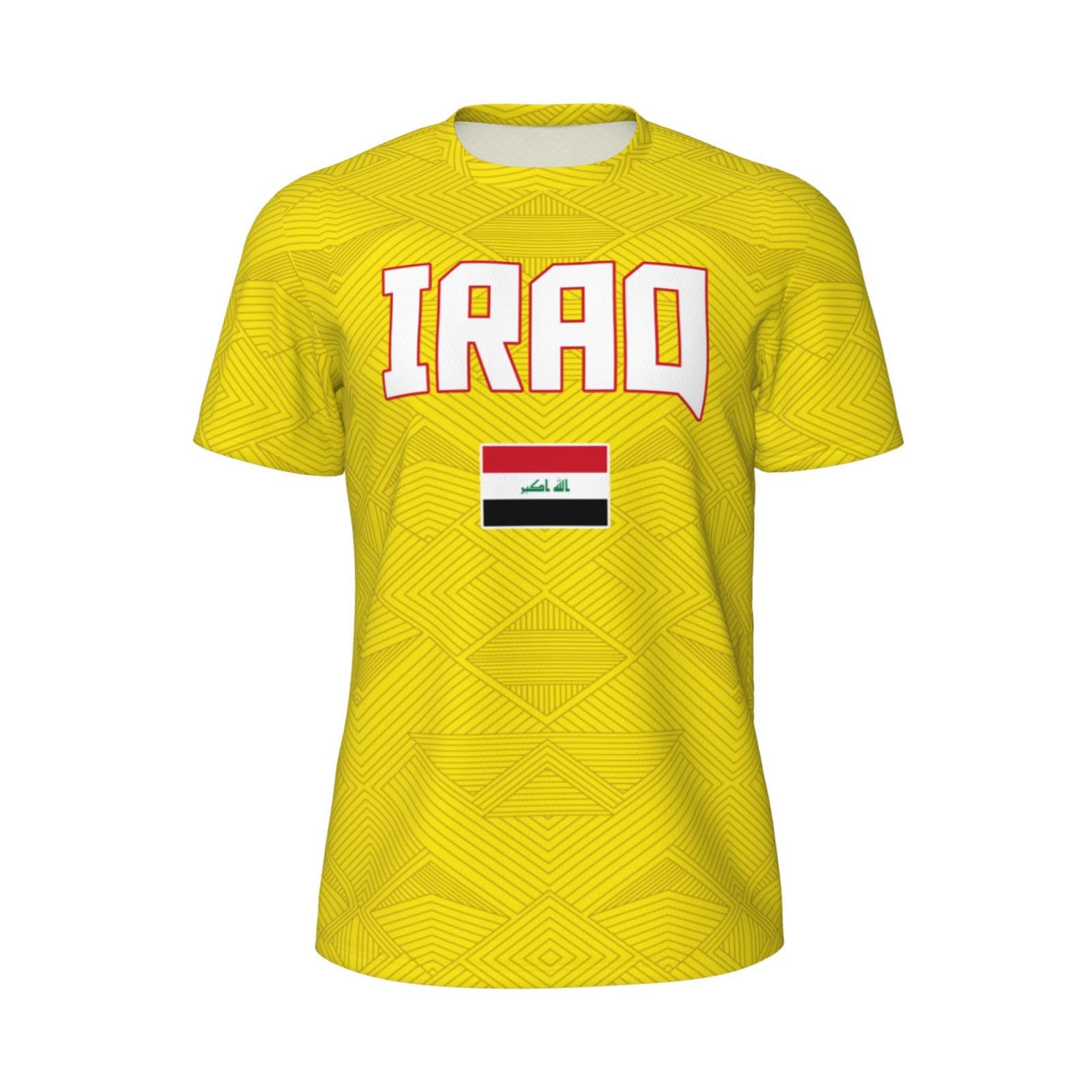 DABOYOZHZH Iraq Flag Cool Iraqans (128) Sports Jersey Mesh T-Shirt 3D Print for Running Cycling Soccer Tennis Fitness Climbing Shirts