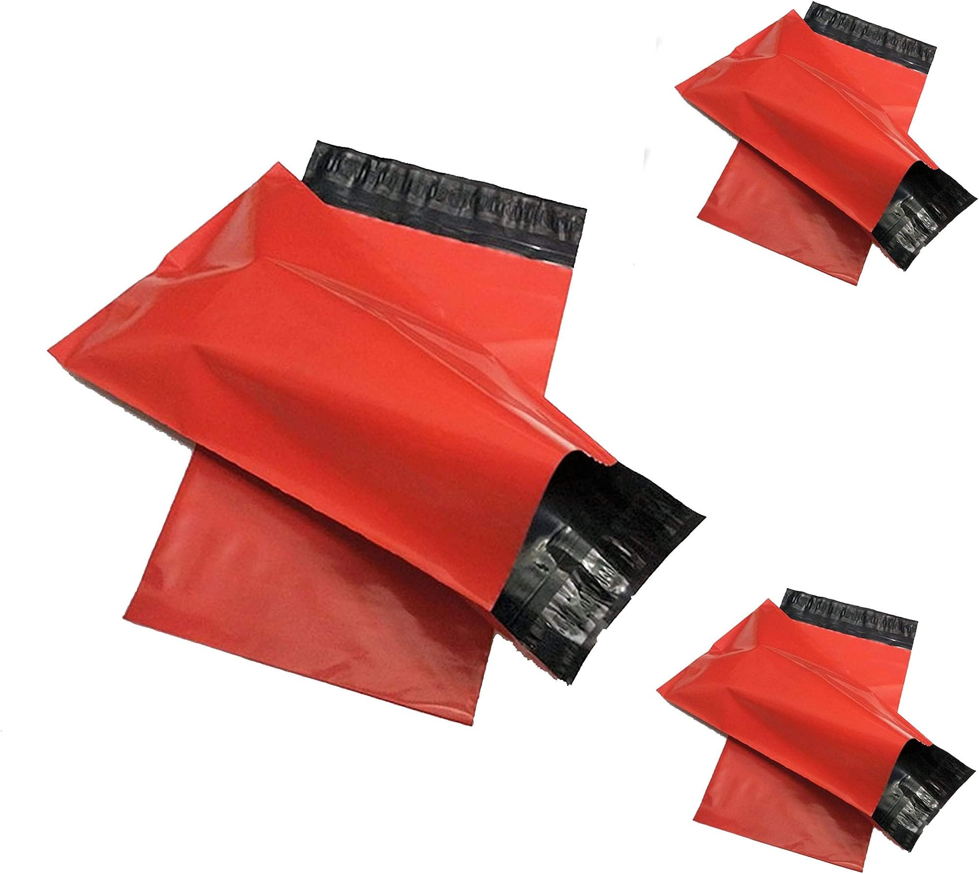 Wellpack Europe Red Mailing Bags Coloured Poly Postage Postal Parcel Mail Bags 10x14 250x350 mm