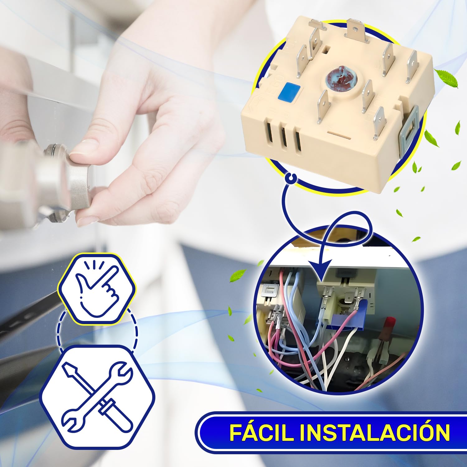 Regulador de Energía para Quemador de Placa Eléctrica 13A 240V con Código Original 315078824/2 3150788242 para AEG 50.57071.010 para EGO - Garantía de 10 Años - MONTERAL