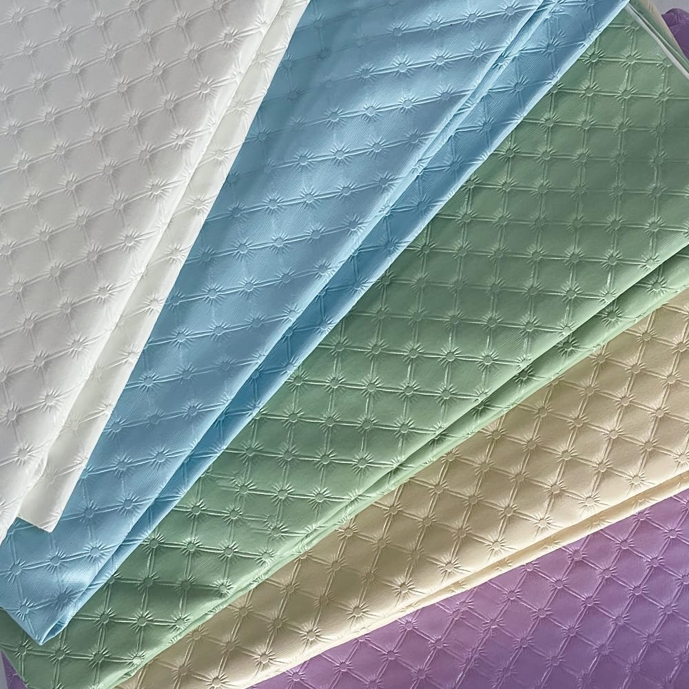 HYANG Soft Synthetic PU Fabric Material Faux Leather Sheets 1 Yards 54" x 36", 0.95mm Thick for Upholstery, DIY Crafts, Sofa Diamond Embossed Faux Leather Fabric (Pink)